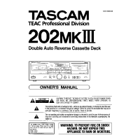 Tascam 202-Mk3 - Owners Manual 